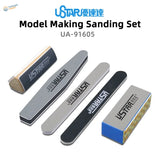 Ustar sanding tools set UA-91605 with silver black sanding sticks and pads