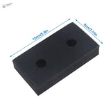 UStar universal bottle holder black rubber mat 15cm x 8cm with 2 holes