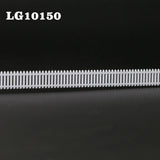 N scale white plastic building fence wall with lattice-top picket design for station platform model use 1 metre 3 pieces