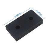UStar universal bottle holder black rubber mat 15cm x 8cm with 2 holes