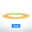 Orange and green 1mm thick ultra-thin adhesive tape roll from hobby design for precision hobby tools and scale modeling tools