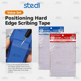 Stedi 3mm and 6mm hard edge scribing tape value set, two packs together