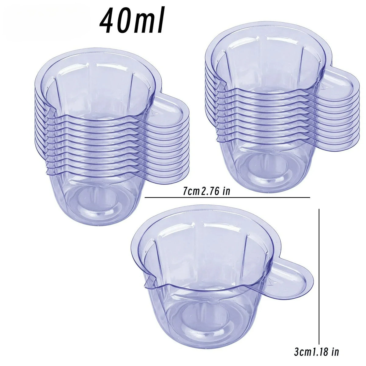 Clear Disposable Paint Mixing Cups