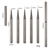 Ultra-fine liner brushes with dimensions: 5 tip sizes from 6mm to 18mm, 137mm handles