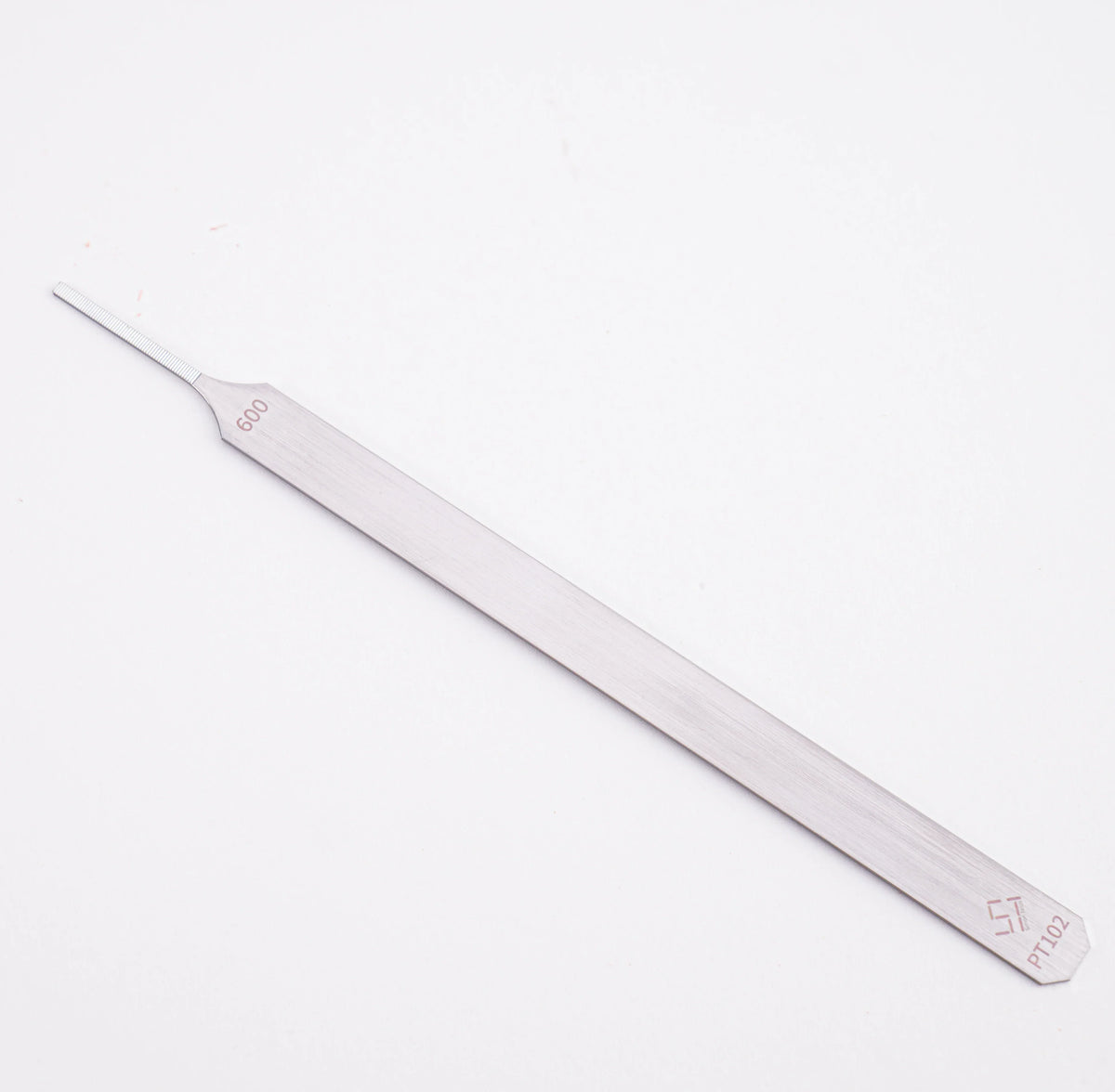 Double-sided stainless steel ultra-fine files with silver lock pick tool tip for scale modeling