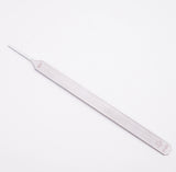 Double-sided stainless steel ultra-fine files with silver lock pick tool tip for scale modeling