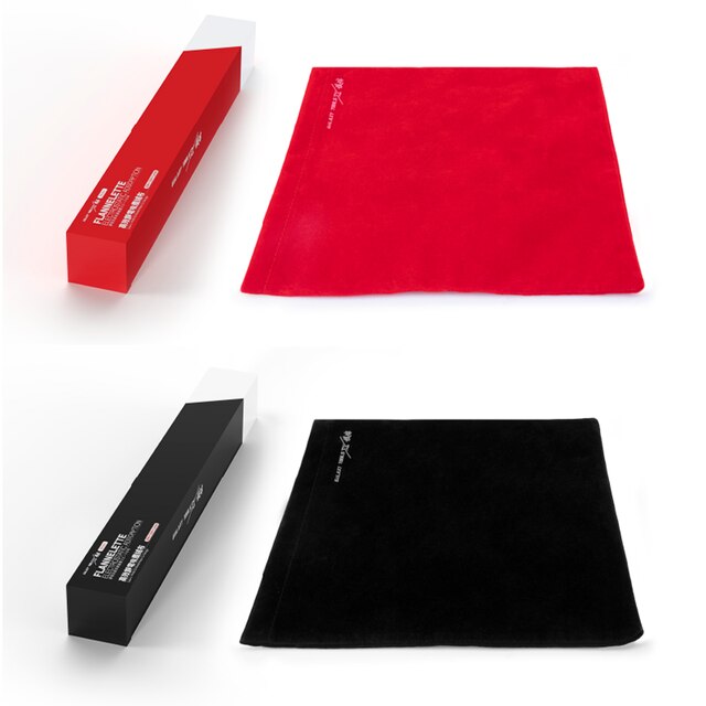 Red black velvet flageolet case sets with boxes for electrostatic cloth sanding dust