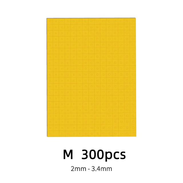 Galaxy model precision hobby mask circles: yellow sticky trap sheets, 300 pcs, 2-3.4mm thick