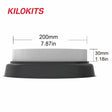 Kilokits black silver sanding pad on eps hard foam diorama base