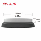 Kilokits black silver air filter on eps hard foam diorama base