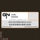Black kevlar fiber decal with dot pattern, carbon fiber simulating de0026