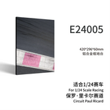 Black aluminum alloy frame display base with realistic Circuit Paul Ricard track view