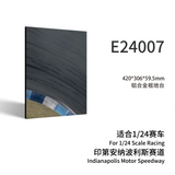 Black aluminum alloy frame display base with realistic Indianapolis track