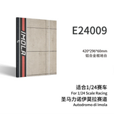 Imola realistic track display base with aluminum alloy frame for 1/24 models