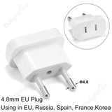 US to EU Plug Adapter