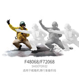 Yellow flight suit with helmet and gloves for 1/48 flight deck crew set 2