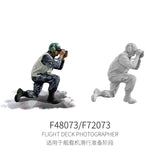 1/48 flight deck crew: camouflage photographer in tactical gear and helmet