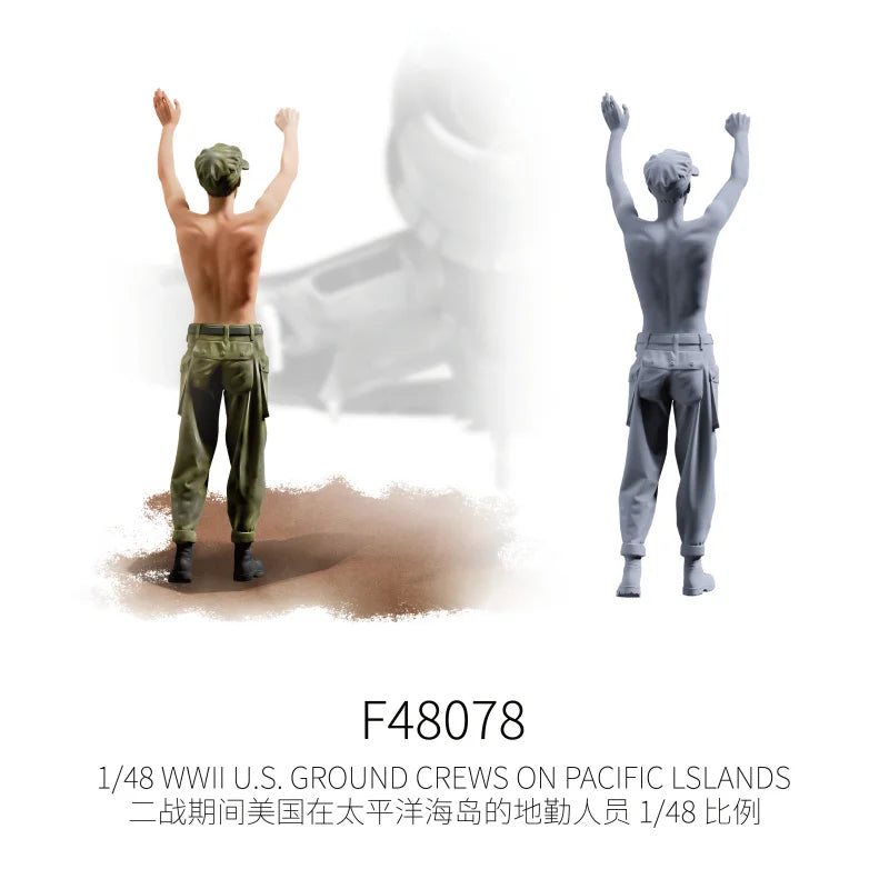 1/48 scale WWII US Pacific ground crew model (10 available)