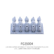 10pcs 1/35 3D-printed shouting Wehrmacht heads with M34 caps for scale modeling tools
