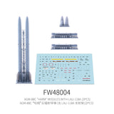 Galaxy Model 1/48 AGM-88C Harm missiles with LAU-118A launchers