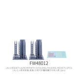 Galaxy Model 1/48 gray plastic LAU-3 rocket launcher with 19 rockets