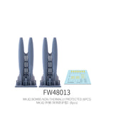 Galaxy Model 1/48 3D printed gray MK.82 bombs with decals, aircraft weapons