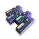 Four boxes of 2mm ultra-thin sanding sponge strips in #400-600, #600-800, #1000-1200 and #1200-1500 grit, 10 pieces each
