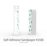 White self-adhesive sandpaper strips 1500 grit in clear sleeve by GeeHobby with grits x 20pcs and bonus toy kit for sanding sticks