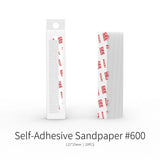 Gee hobby self-adhesive white sandpaper strips #600 grit in clear sleeve with red branding grits x 20pcs bonus toy kit