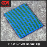 5000 grit blue sanding sponge with green Cor GJ-1048K pattern for hobby mio