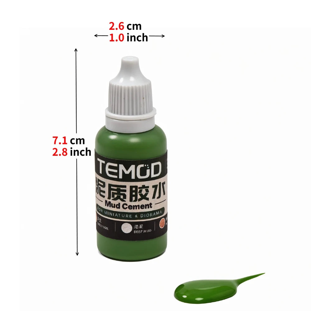TEMOD mud-textured scenic glue, Moss Green