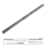 Silver diamond abrasive special-shaped metal file with textured surface and tapered end for scale modeling tools