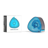 DSPIAE masking tape cutter with translucent blue triangular design