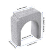 White textured brick n scale stone tunnel portal with arch opening for model railway scenery 1 160 scale