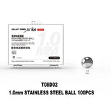 1.0mm polished stainless steel ball for paint mixing in scale modeling