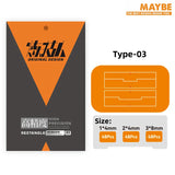 High precision pre-cut scribing tape with orange black panel lines