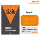 High precision type-07 scribing tape with orange black triangular packaging
