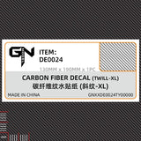 Carbon fiber simulating decal de0024 diagonal weave by Gn Model