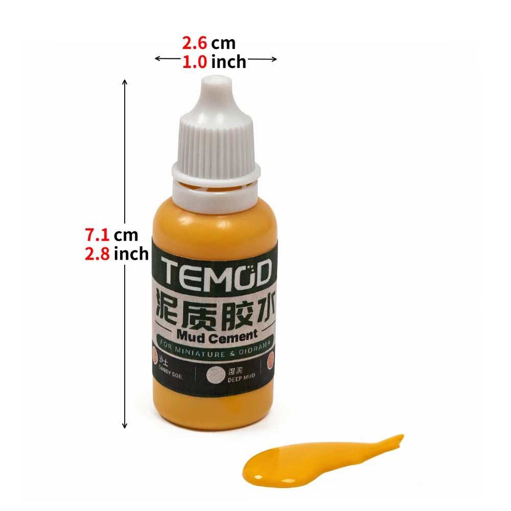 TEMOD mud-textured scenic glue, Ochre Yellow