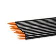 50 pcs disposable round quality brushes with black handles and orange tips