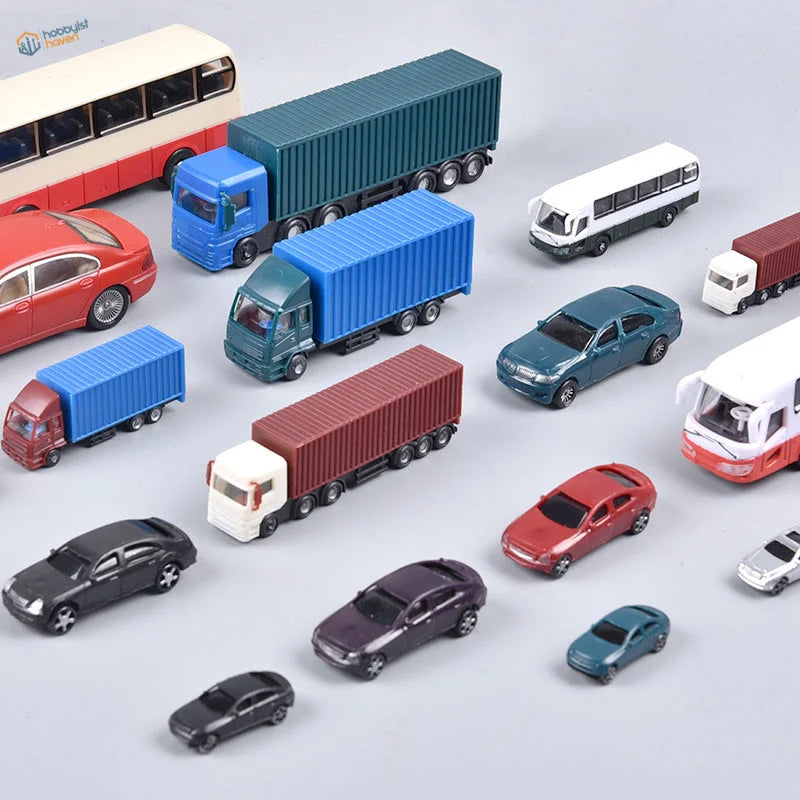 Colorful 1:75 to 1:200 scale railway modeling die-cast toy vehicles