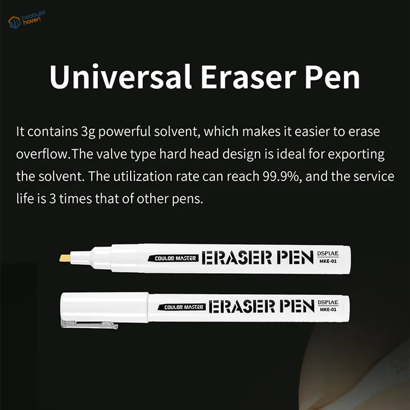 White Colour Master Eraser Pen MKE-01 for water-based fluorescent pens