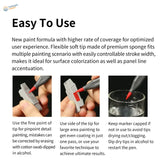 Gray-bodied water-based fluorescent pen with red sponge tip