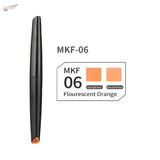 Black mkf-06 water-based fluorescent pen with orange tip
