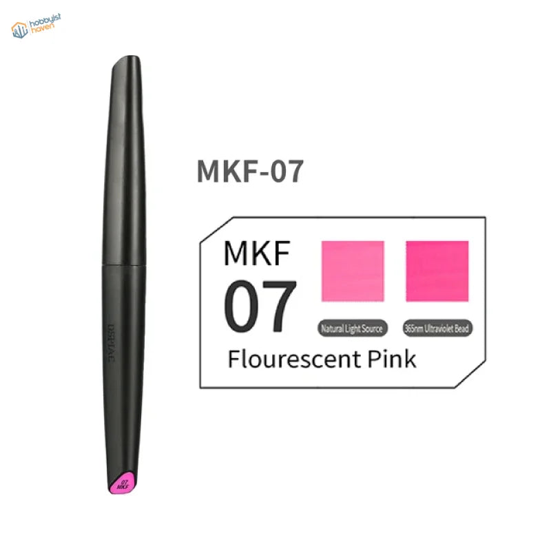 Black mkf-07 water-based fluorescent pen with pink tip
