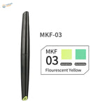 Black mkf-03 water-based fluorescent pen with yellow tip