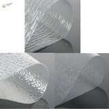 Water simulating transparent PVC sheet with clear textured glossy ridges