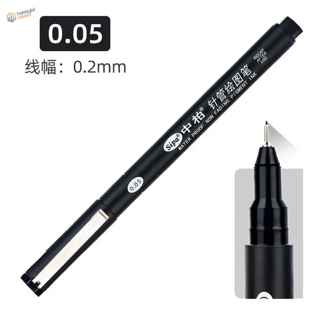 Waterproof panel liner marker Black Sipo 0.05mm fine-tip