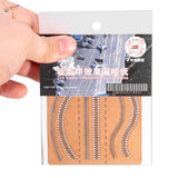 Brown leather-like tire track weathering effects stencils for 1:32 1:35 scale modeling tools