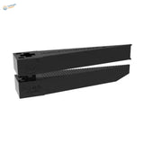 Black wire bender tool with textured grip and engraved branding